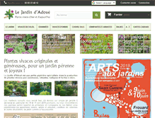 Tablet Screenshot of jardin-adoue.com